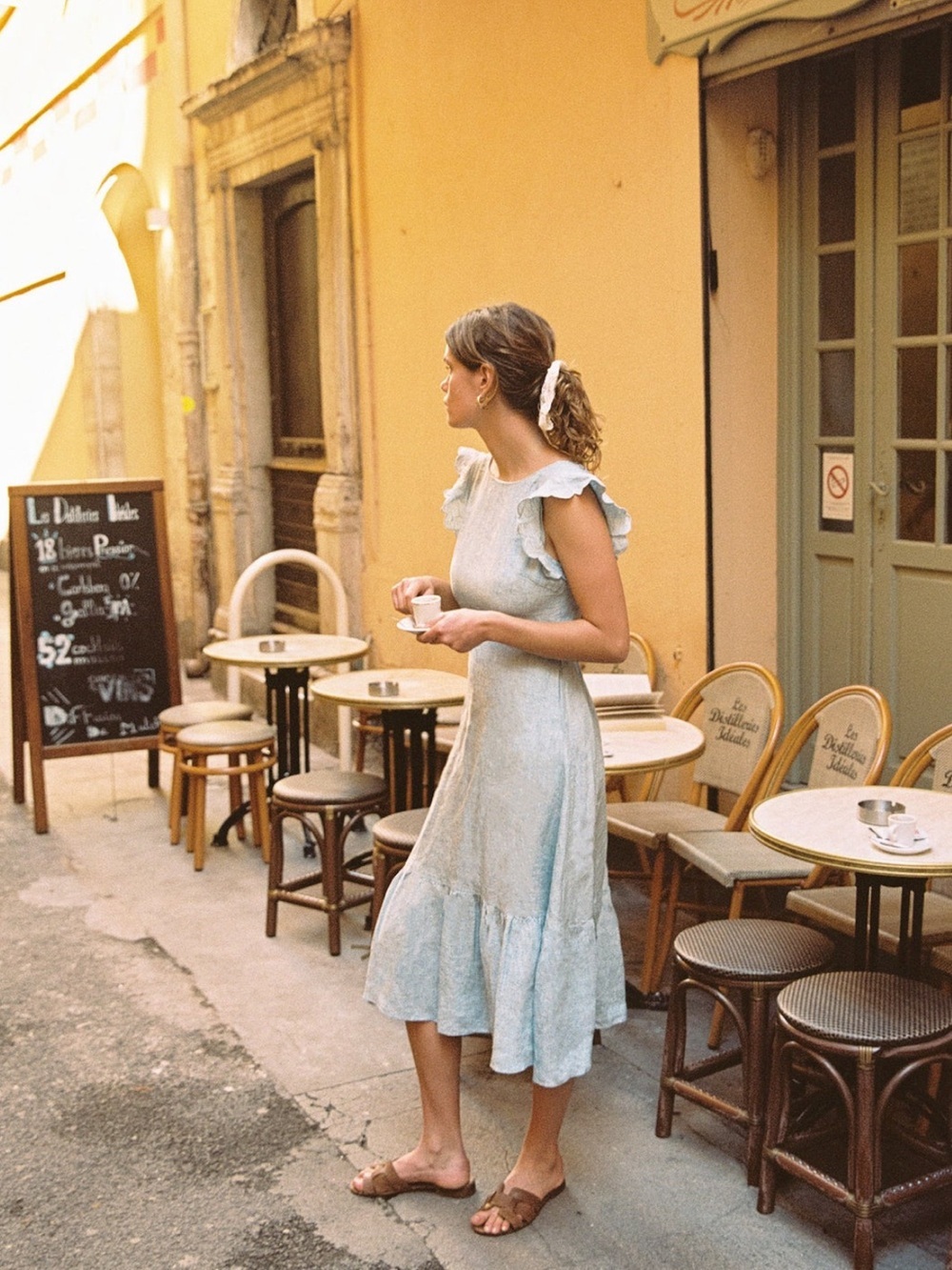 Trovata ROSA DRESS SKY LINEN - Picture 5 of 16